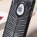 iPhone SE 5 5s - Carved Leave Pattern Matte PC Hard Protective Cover Case - Green